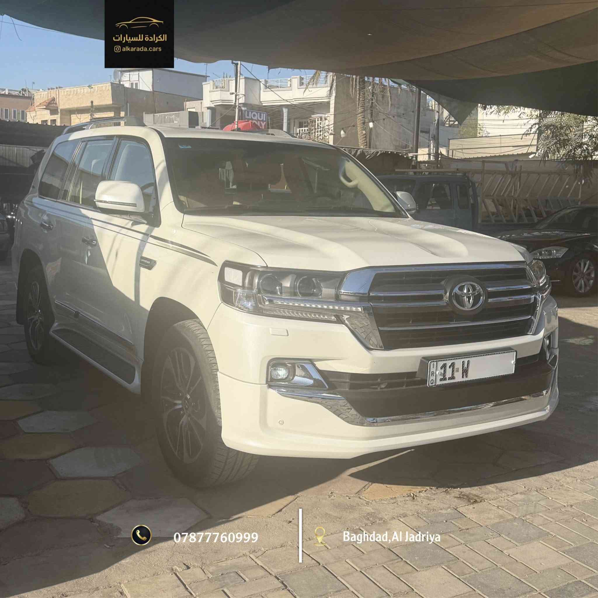 _ النوع: [ toyota Land Cruiser GX.R.] رقم بغداد ثمانية سلندر V8
_ الموديل: [2020]
_ الكيلومتر: [37,000km]
_ بدون ضرر 
_ الموقع: بغداد – الجادرية 
_ للاستفسار: ***********
