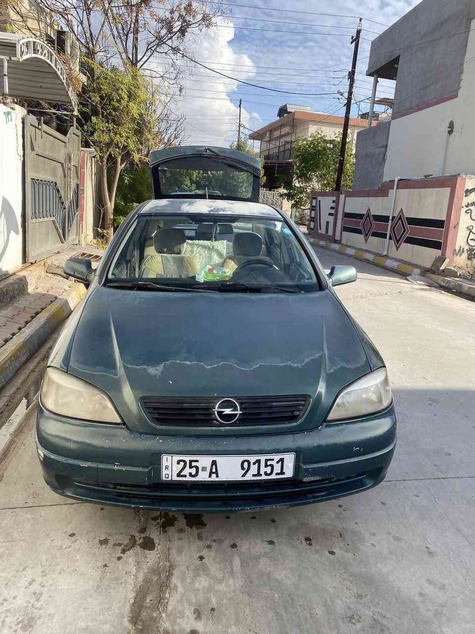 سيارة اوبل استرا للبيع حجم 16موديل 2002 كير عادي تبريد مكينه كبس تحويل سنويه جديد مشروع وطني سعر 48ورقه دفتر بانزين موجود رقم ***********
