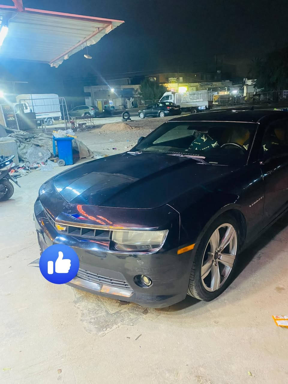 سلام عليكم كمارو 2015 رقم بغداد محرك كير حداديه نضيفه v6 RS بيها قطعتين صبغ جديده سياره السعر 85 
للتواصل ***********
