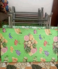 طاولة طعام • طقم ٦ • نظيفات بدون گسر