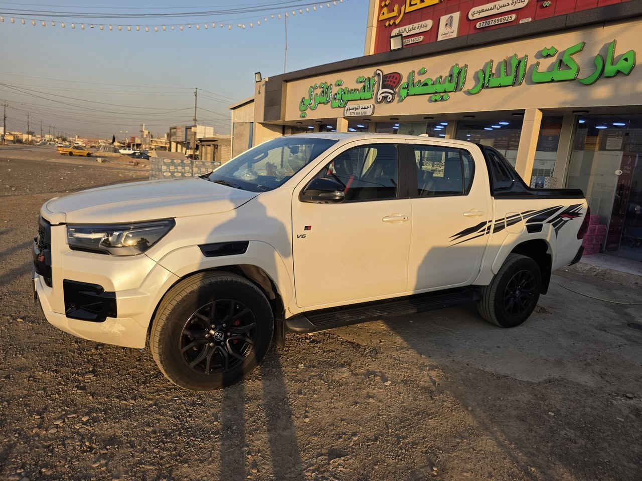تويوتا هايلوكس GR2022 السعر 339 بيها مجال بسيط ***********
العنوان بغداد تقاطع النهروان 
ممشا 93km

سونار مرفوق بلصور 

عدا موضح بالسونار بارد مقفولة من كلشي 

تخم تاير 

سنوية لغاية 2027/7/18

تحويل ثاني يوم 

سيارة نظيفة
