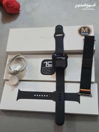 ساعه ابل واتش جيل10 بطاريه100 نضافه%100ملحقات كامله سعر390وبيه مجال مك...