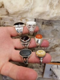 محابس فضة 925 • عقيق يماني • النجف الاشرف