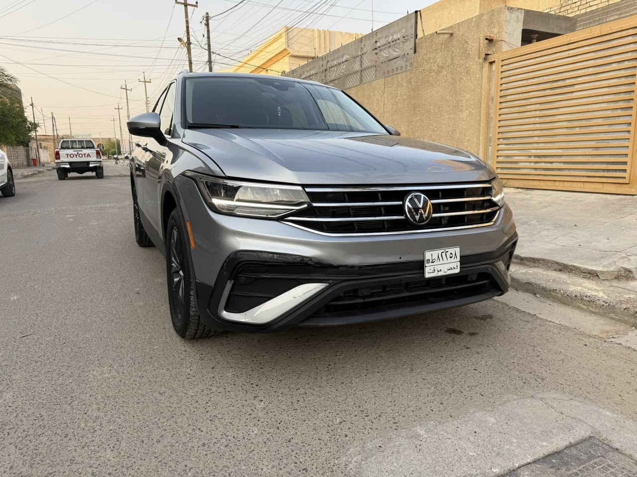 تيكوان موديل :2024 SE
7 راكب 

محرك 2.0 توربو 

مقاعد جلد

لون سلفر 
بدون صبغ فقط ربع دعامية 

مواصفات :

كار بلي

شاشة كبيرة

رادارات 

ايقاف ذاتي للمركبة عند ترك المقود 

قياده الية

تحديد مسار 

أوتو ستوب

جنطة كهرباء 

قفل سرعة

عداد المسافة :21.000 KM

مكاني الفلوجه ***********
رقم فحص مؤقت 

السعر  198 ورقه  وبيها مجال. شي بسيط
