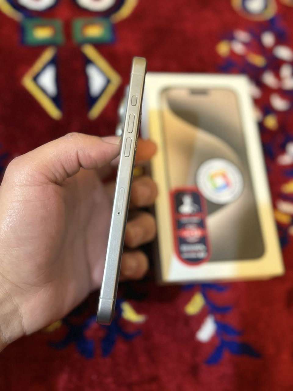 سلام عليكم 
ايفون 15 بروماكس ماستر 
ذاكره 256
بطاريه 85
مكفول من كلشي 
السعر مليون و50 
بغداد
***********
