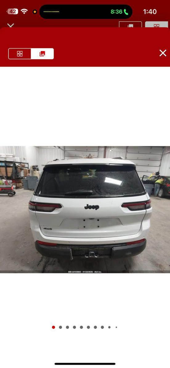 Jeep GRAND CHEROKEE 2025 black top
جيب كراند شيروكي بلاك توب 7 راكب فول مواصفات للأخير للبيع  السيارة ماشية ١٦٠٠ ميل
حادثها موضح ب الصور 
حجم المَكينة 3600
المواصفات:
بصمة
فتحة
كُشنات مُنفصل جَلد
رادار أمامي+خلفي
ندفئة ستيرن وكشنات
رادارات جانبية
كاميرة
كشنات كهرباء
شاشة ديجتال
قيادة ذاتية
تَشغيل عَن بُعد
أوتو ستوب
أوتو هولد
سايد بريك بَصمة
ليد أمامي خَلفي
كير ماوس
وبعد مواصفات البلاك توب مَعروفة
السياره حتوصل عمان بعد كم يوم  مكاني بَغداد الدورة
السعر ٣٠٠ وبيها مجال شامل توصيله للعراق + غراضه وياها اصليات بغداد, العراق


**إذا كنت صاحب هذا الإعلان وتريد حذفه لأي سبب، رجاءا أرسل رسالة إلى الدعم الفني**