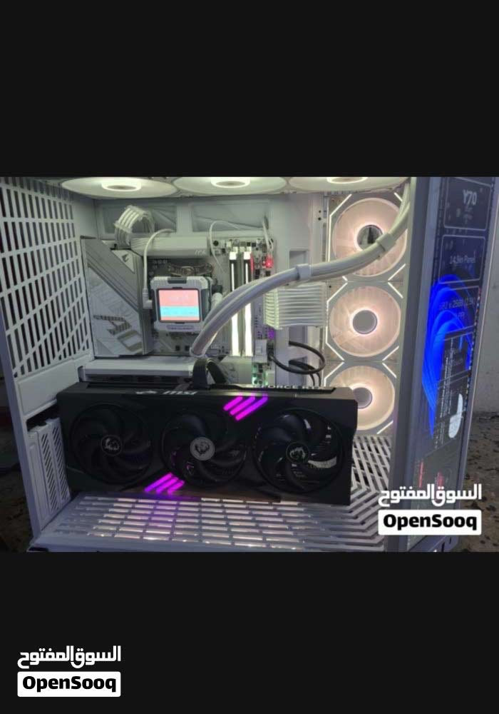 :PC Specifications
GPU: MSI GeForce RTX 5070 Gaming Trio OC CPU:
AMD Ryzen 7 9800X3D (Box Version)
RAM: 32GB (2x16GB) DDR5 6000MHz CL28
Motherboard: Gigabyte B850M AORUS Elite
WiFi 6E Ice
CPU Cooler: Thermalright 360mm AlO Liquid
Cooler (with display)
Storage: 2TB M.2 NVMe SSD (Lexar)
Power Supply: Thermalright 850W 80+ Gold
Case: HYTE Y70 Touch Infinite with 2K
Touchscreen
:Gaming Accessories Included
سعر الكيس فقط 4500000 اربع ملاين ونص كيس فقط وبعد وياه هواي اغراض الباقي منفرد ابيعهن
***********
