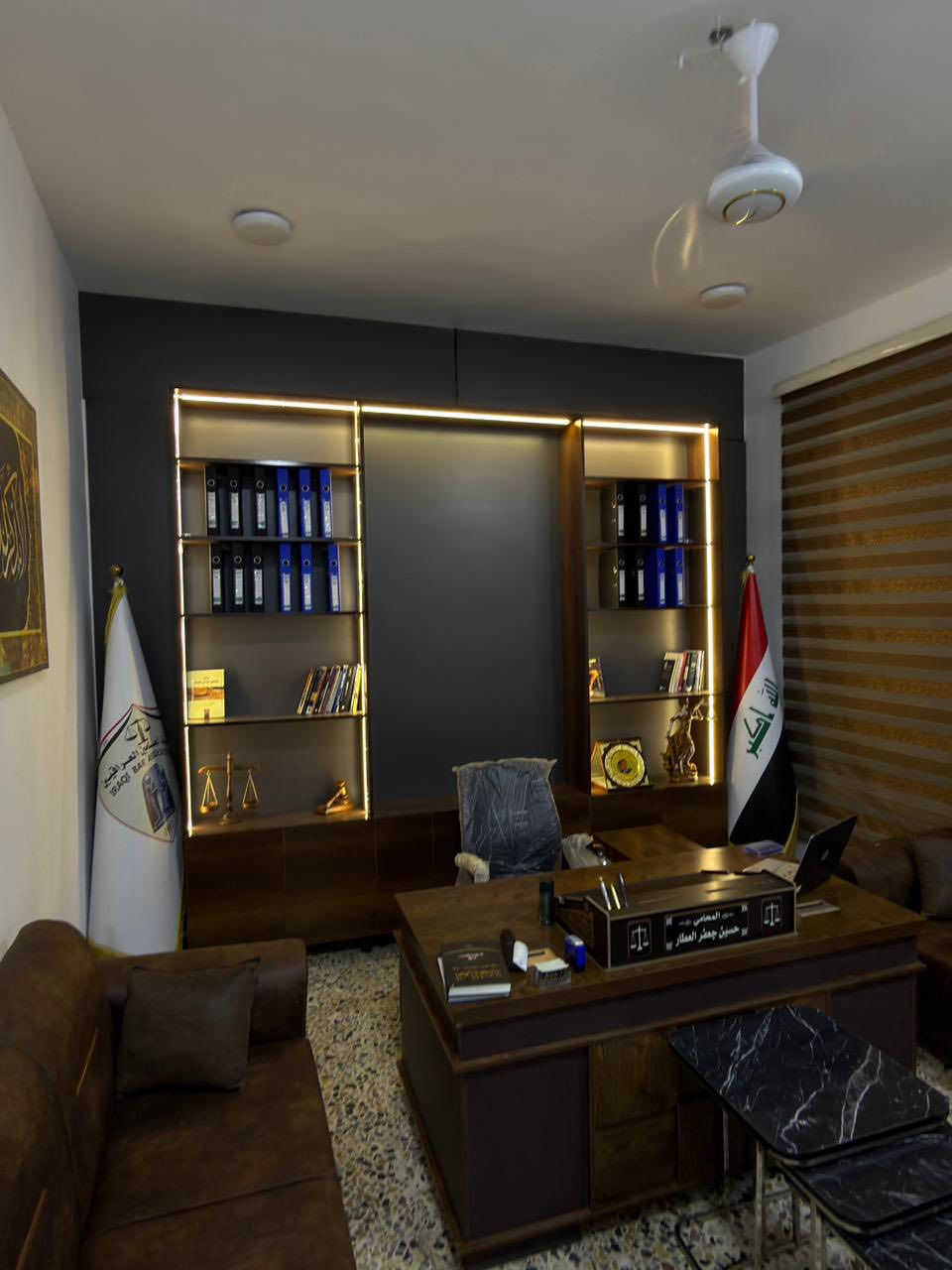 عمل مكتب محاما مع تعديل شي بصيط من التصميم للاستفسار ***********
