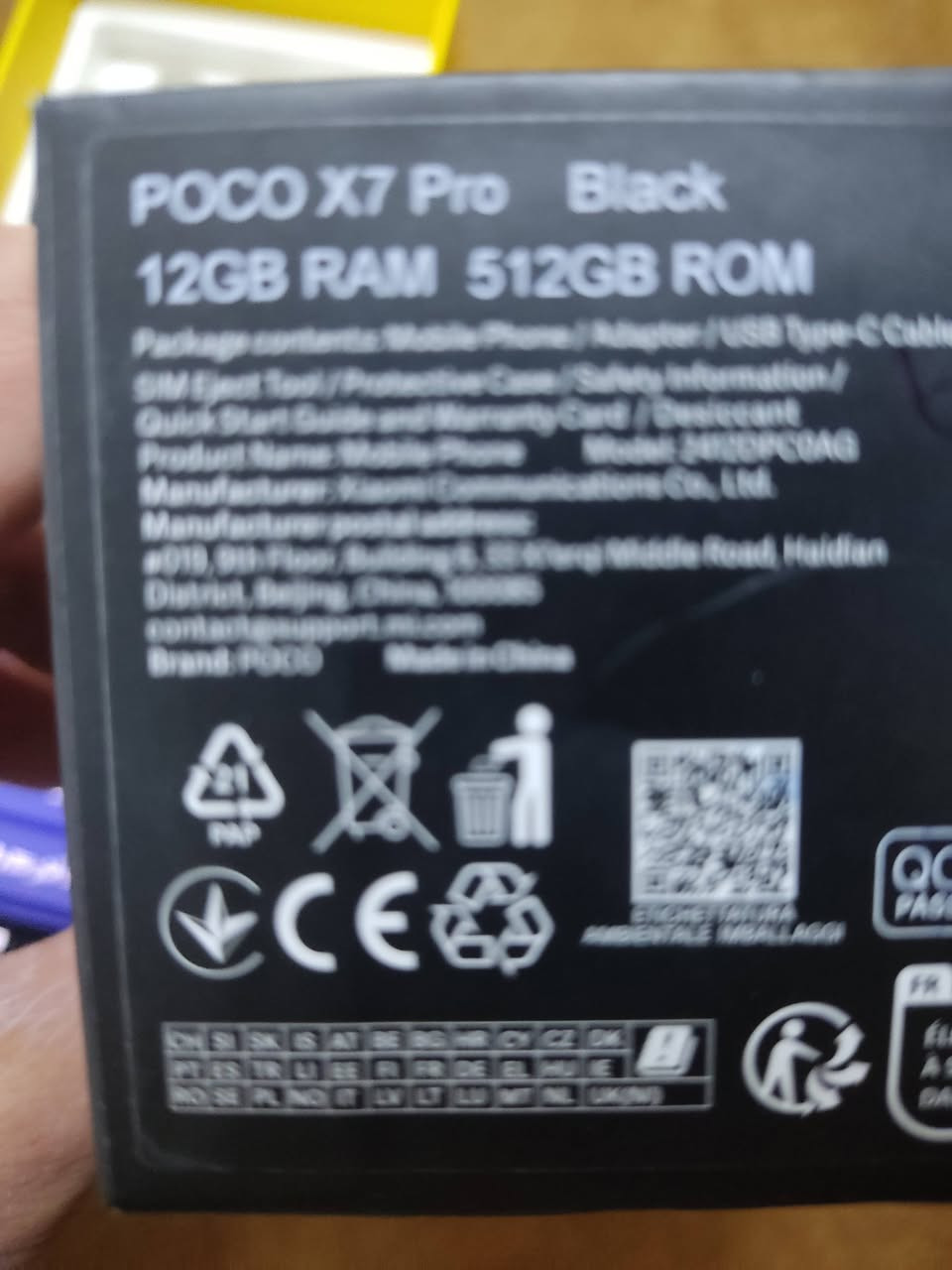 السلام عليكم للبيع فقط
جهاز poco X7 pro جهاز نظيف استخدام شخصي
ذاكره 512
غراضه كامله من كارتون + شاحنه + كفر 
السعر 425 وبي مجال بسيط 
المكان كربلاء / الروضتين
***********
