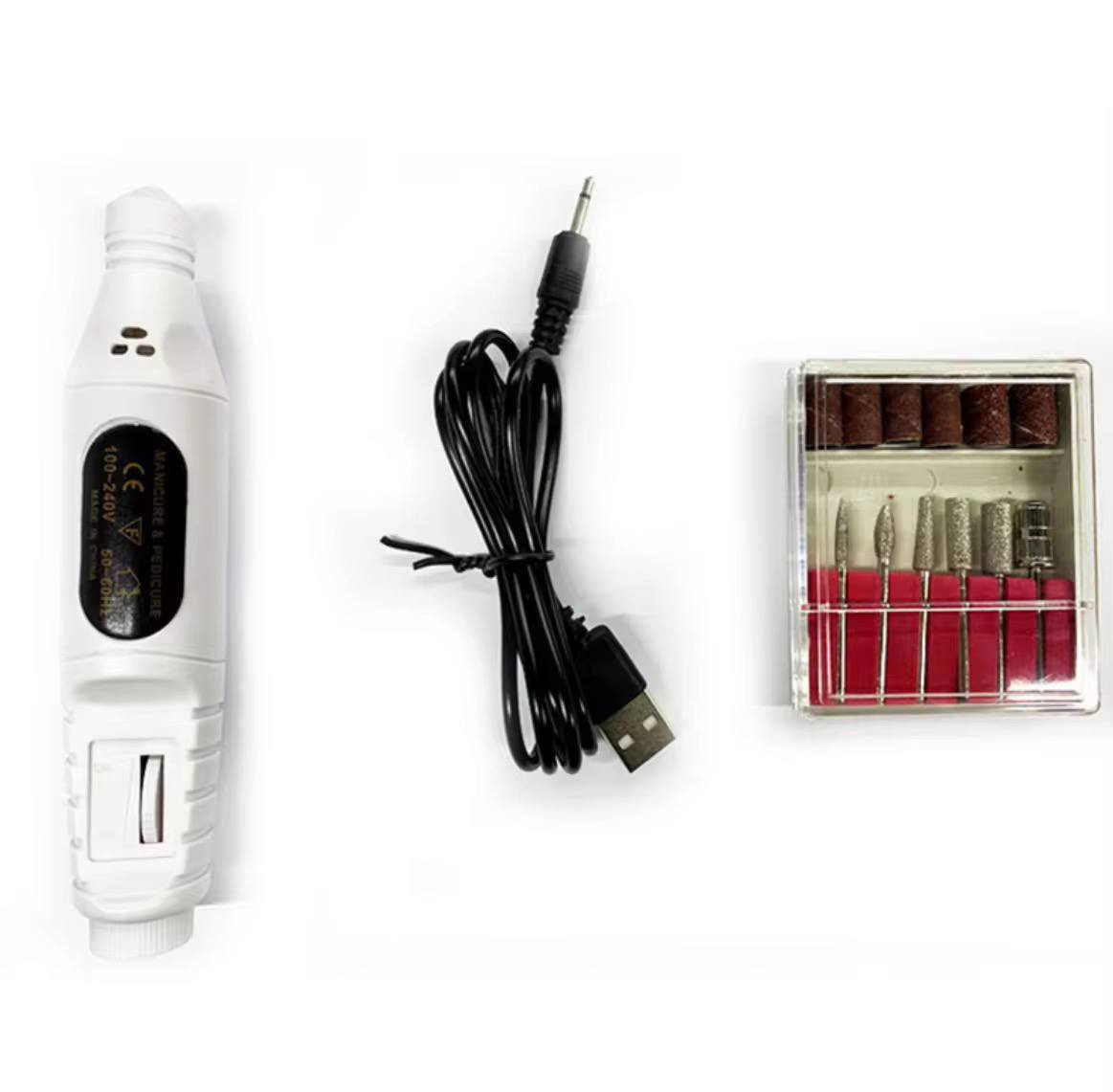 جهاز أظافر كهربائي متعدد الأغراض. 

يتميز بسرعة متغيرة تصل إلى 20000 دورة في الدقيقة. 
يستخدم لمجموعة متنوعة من المهام مثل :
النقش
والطحن
والشحذ
والسنفرة
والتلميع
والحفر

يأتي مع 6 رؤوس مثقاب معدنية اختيارية و100 شريط سنفرة . 
تصميم خفيف الوزن مصنوع من سبائك الألومنيوم .

السعر 15 الف
توصيل لجميع محافظات العراق 4 الاف 
@إشارة


**إذا كنت صاحب هذا الإعلان وتريد حذفه لأي سبب، رجاءا أرسل رسالة إلى الدعم الفني**