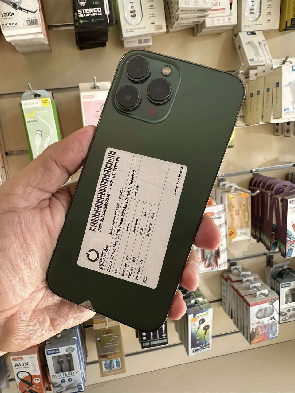 ايفون 13برماكس
ذاكرة 256
لون اخضر 
بطارية 84
//////////////
ايفون 13برماكس 
ذاكرة 256
لون اسود 
بطارية 92
السعر ٦٩٠ الف 
متوفر خدمة توصيل مع هدية كفر وكيبل شحن 
سامراء الضباط مقابل دكتور جمال الجراح 
خالد الهنيدي للموبيل 
***********
