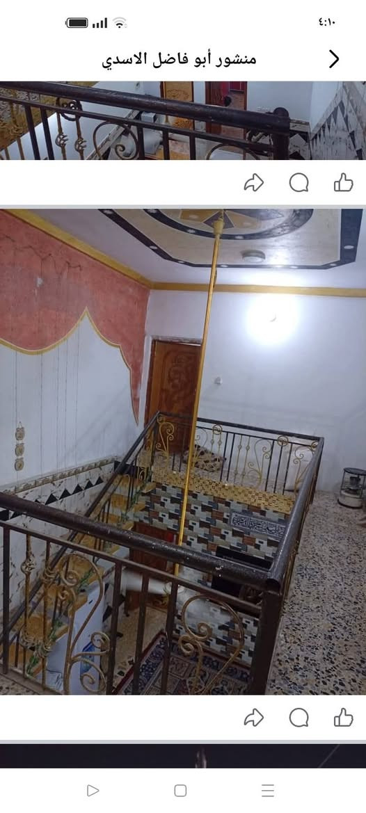 سلام عليكم متوفر دار للبيع المساحه 120مغربه الشيشان الاولى مقابيل الساحه رقم الهاتف***********

