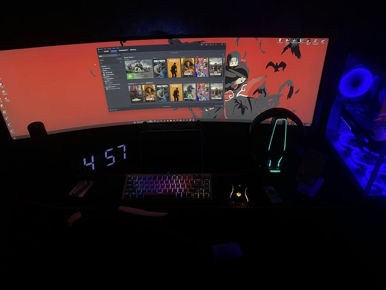 سيت اب مفوله ناضافه فول I5 12400f
MAG B660M BAZOOKA DDR4
RAM 16 GB 2*8 Corsair Vengeance 3200Mhz ابيض
M.2 240 GB 
HDD 1T 7200 + HDD 1T
COOLER : COOLER MASTER ML360L ARGB WHITE ابيضEDITON 
GPU: 3070ti gigabyte 8g 3fan ابيض
PSU 700W
CASE XIGMATEK AQUARIUS +7 FANابيض 
PC CAPLE EXTENSION ابيض
كله كوستم ابيض
+

 ((الشاشه)) 
SAMSUNG ODYSSEY G5
1440*2560      2k
170 HZ
VA
 سعرمليون 850 مكاني بصره تواصل وستفسار هنا***********
