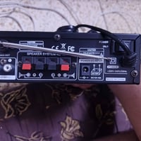 مضخم ستيريو • بلوتوث 5.0 • مدخلين ميكروفون كاريوكي