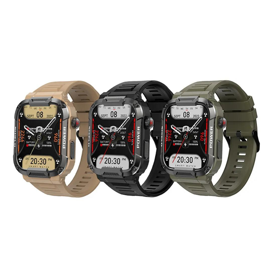 كمية محدودة جدا ❤️

اقوى موديلات السّاعات المدرّعة 🔥 باعلى مواصفة 🥹

- ساعة ذكية عسكرية مقاومة للخدش والسقوط والماء 🔨
- اشعارات جميع البرامج ✅
- اجراء واستقبال جميع الاتصالات من الساعة📍
- ثيمات متعددة🔝
- ضد الماء 💦
- قياس ضربات القلب ونسبة الاوكسيجين ومراقبة النوم ❤️
- بوصلة و قياس ضغط الهواء والارتفاع (باروميتر) للدائرية🚴
- تربط على الآيفون واجهزة الاندرويد ✨
- شاشة حجم 1.95 انج📍
-  مستشعر مدمج لمراقبة حالة التمارين الرياضية🏃‍♂️ 
- بطارية بحجم 430 mAh تدوم لغاية 25 يوم بوضع التوفير و 12 يوم بالاستخدام الطبيعي🔋

الاسعار بين  ٦٥ -١١٥ الف مع توصيل مجاني لكل العراق❤️


**إذا كنت صاحب هذا الإعلان وتريد حذفه لأي سبب، رجاءا أرسل رسالة إلى الدعم الفني**