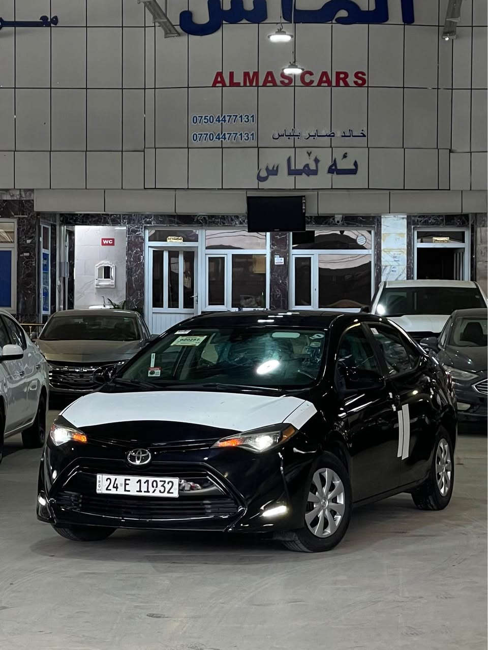 تۆیۆتا کۆڕۆڵا LE ٢٠١٨
٢ پارچەی بۆیاغە چاملغ و بۆنیت یەک تۆز ژۆرێی هەیە
گێڕ مەکینە تەبرید بەشرت
تحویل غەڕامە بەشرت
سەیارەکی بێ کێشەیە 
١٠٥ هەزار ڕۆیشتیە
بۆ پەیوەندی:-*********** واتسئاپ أربيل, العراق
