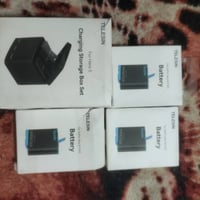 بطاريات • شاحن • ٣ قطع