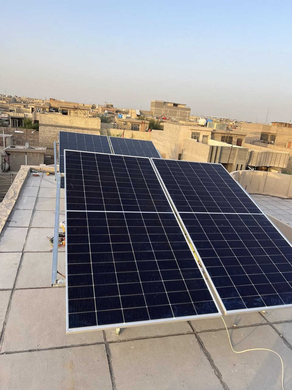 الحمدلله🤲    في بغداد العبيدي 
تم تنصب طاقه شمسية من شركة HZ

8امبير نهاري 🌝8امبير ليلي🌚

الانفيرتر4.2KW  ضمان 5 سنوات

البطارية 8KW ضمان 5 سنوات(35) امبير بالساعه 
?"!
يوجد لدينا منظومات طاقة شمسية من نوع شركة HZ
العالمية
بنظام النقدي
بنظام التقسيط
بكل الاحجام من 2 امبير فما فوق بطارية ضمان 5 سنوات جهاز انفيرتر ضمان 5 سنوات
الواح ضمان 10 سنوات
***********
***********.
