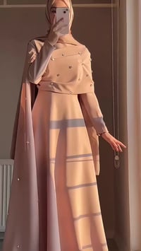 فستان شيفون • مبطن • مقاسات ٣٨-٤٨