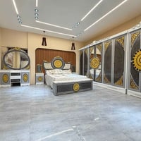 غرفة مرمري • ٧ قطع • كنتور ٦ باب
