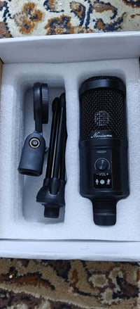 مايك USB • صوت نقي • ستاند ٣٦٠