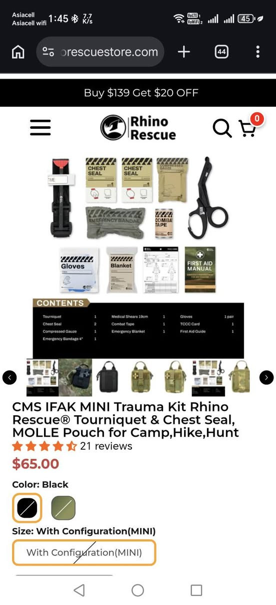 حقيبة اسعافات اولية ماركة RHINO RESCUE
جديدة
السعر: ٢٥ الف


**إذا كنت صاحب هذا الإعلان وتريد حذفه لأي سبب، رجاءا أرسل رسالة إلى الدعم الفني**