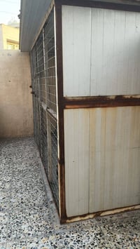 قفص تسكام حديد +سندويج بحالها جيده جدا ارتفاع 2متر عرض 3 متر. نزال 1/5...