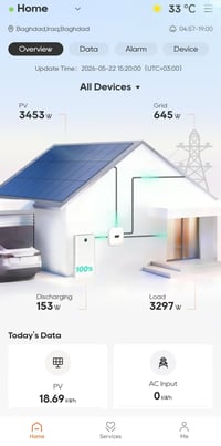Fsolar • انفيرتر • واجهة جديدة