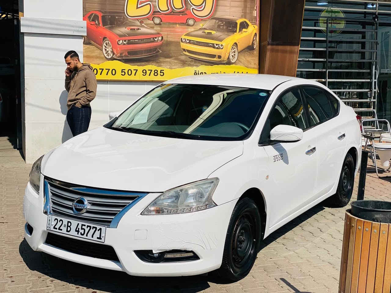 سلام عليكم 
نيسان سنترا 2016 خليجي 
ماشي 151 الف 
موصفات تبريد خلفي يدات نيكل شاشة كامرة حدادية جديد محرك كير شرط مامفتوح سيارة بدون اي نقص سنوية ورقم جديد لحد 2027 باسمي بيها بطاقة بانزين 
سيارة بيها بونيد وشبر بل جاملغ امامي صبغ فقط السعر 115 بيها مجال شراي اتصل *********** 📞 كركوك, العراق
