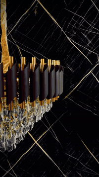 ثريا كرستال مودرن • قطر ٥٠ سم • ١١ مصابيح