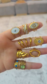 محابس • طلاء 18k • ذهبي