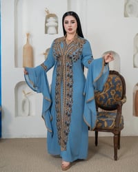 قفطان مغربي • بشت وفستان • مقاسات ٥٥-١١٠