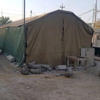 سردق طول١٠متر وعرض ٣.٢٥ تقريبا حديد ثقيل مالت جناي..مع جادر درجة اولى ...