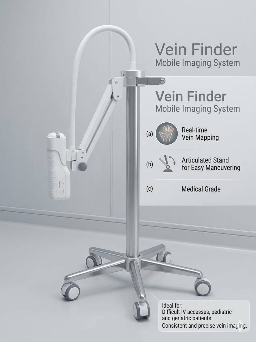 🏥 جهاز كاشف الأوردة المحمول (Vein Finder) للبيع 🏥
الحالة: مستعمل لمدة أسبوع واحد فقط بحالة الوكالة (شبه جديد تماماً).
العنوان: الموصل.
التوصيل: متوفر لجميع المحافظات 🚚.
🔍 مواصفات ومميزات الجهاز:
نظام إضاءة وعدسات عالي الكثافة: يعتمد على تقنية غير جراحية وآمنة تماماً.
تحديد دقيق وفوري: يرسم خريطة الأوردة في الوقت الحقيقي بدقة عالية.
مثالي للمواقف الصعبة: يسهل سحب الدم وتركيب الكانولا (IV access) للأطفال، كبار السن، وأصحاب الأوردة العميقة أو الصعبة.
ستاند متحرك مريح: يأتي مع حامل طبي ذو ذراع مفصلي مرن وعجلات لسهولة التنقل داخل العيادة أو الردهة.
بطارية قوية: يحتوي على بطارية ليثيوم أيون مدمجة وقابلة لإعادة الشحن.
💰 السعر:
بالدولار: 10 اوراق ($1000)
بالعراقي: حوالي 1,500,000 دينار عراقي (مليون ونصف دينار)

للتواصل يرجى مراسلة الصفحة


**إذا كنت صاحب هذا الإعلان وتريد حذفه لأي سبب، رجاءا أرسل رسالة إلى الدعم الفني**