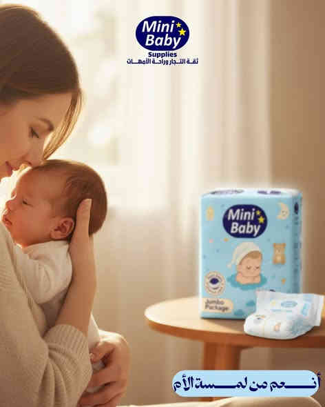 حفاضات ميني بيبي بتصميمها الوقائي الرائع تضمن لطفلك الشعور بالصحة والراحة، وتمنحك أنت راحة البال.
📍 حفاضات ميني بيبي توفر أقصى درجات الجفاف بفضل نظامها المصمم بعناية، فهي تحتجز البلل بعيدًا عن بشرة طفلك لساعات طويلة، مما يمنع تهيج الجلد ويمنح طفلك شعورًا بالجفاف طوال النهار والليل 

📍 بفضل سطحها الناعم والقطني والأشرطة اللاصقة المريحة، والحواجز الواقية، تعد حفاضات ميني بيبي الخيار المثالي لطفلك

التعبئة في لكيس الواحد
رقم 1 : ( 86 ) 
رقم 2 : ( 80 )
رقم 3 : ( 70 ) 
رقم 4 : ( 60 ) 
رقم 5 : ( 52 )
رقم 6 : ( 42 ) 
رقم 7 : ( 32 ) 

📞 للحجزوالاستفسار:-
***********
يتوفر توصيل لكافه محافظات العراق
#كنز_بلاد_الثقة
