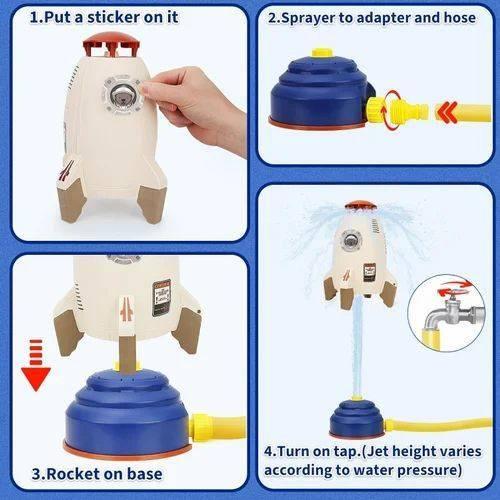 - نافورة جميلة جدا على شكل صاروخ العاب
رابط فيديو اعلاني :https://t.me/mojod_12/862
 
- ممتعة للصغار والكبار

- امكانية الارتفاع الى اكثر من مترين

- تعمل على الماء متوسط القوة والماء القوي

- ترتفع اكثر كلما كان الماء قوي اكثر

رابط فيديو اعلاني: https://t.me/mojod_12/638
السعر 19توصيل مجاني 
الرقم***********
