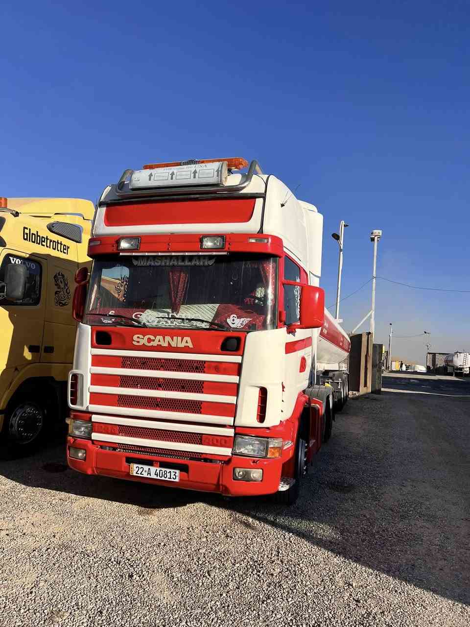 سلام عليكم ورحمة وبركاته عل بركة الله 
سكانيا بومه سنكل امامي ستيرن موديل 2000 حجم مكينه 400 بم نوزل سنوي جديد. بي ريتايدر مربوط كامل جاهز تانكي تك تاير يرهم بس راس او كامل سياره موجود ب معرض شمس كركوك
***********
***********
0782310176
مكان معرض مفرق شوانطريق اربيل  مقابيل كبان إربيل كركوك
