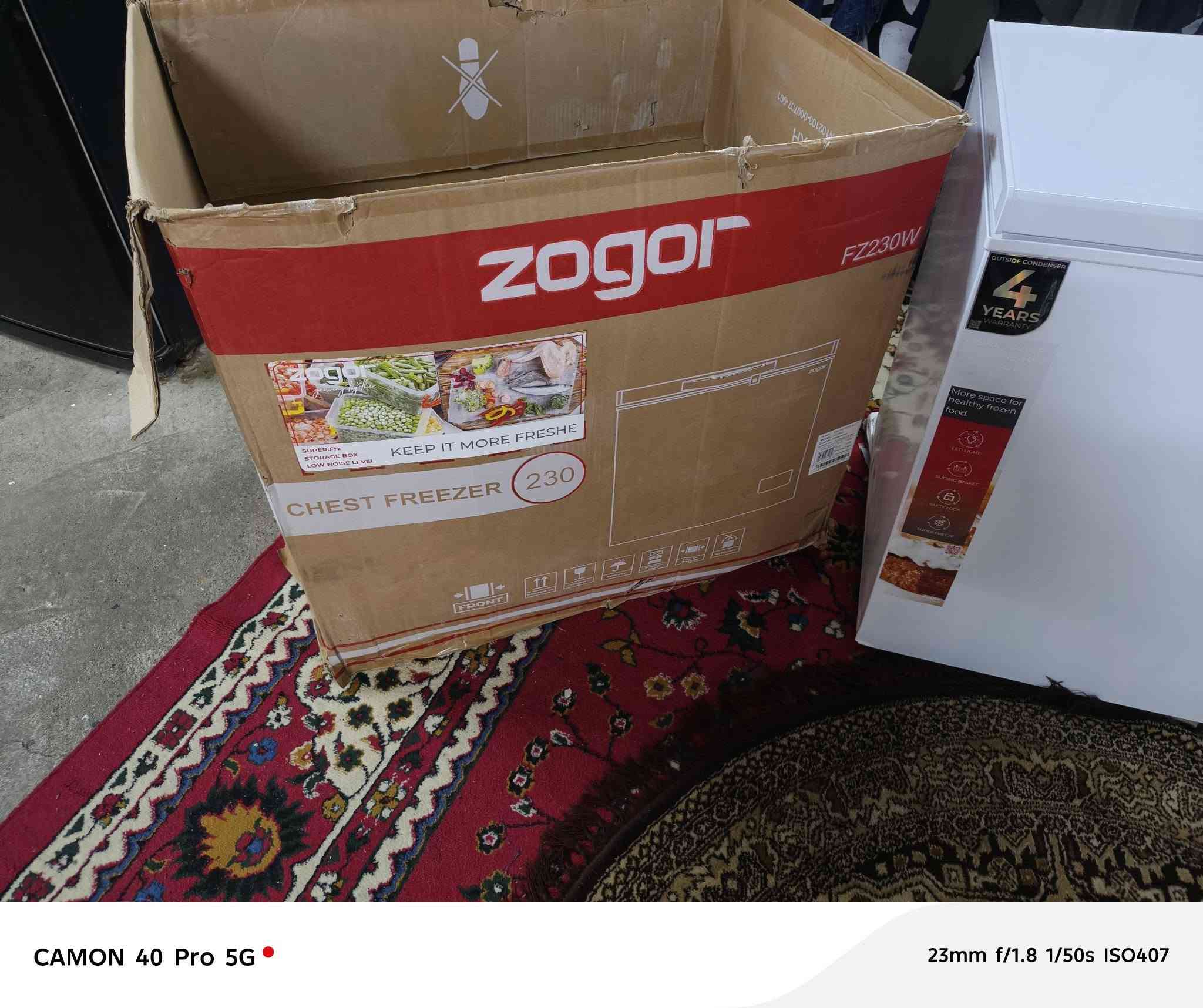 براد جديد بعد بالباكيت
نوعية كوالتي عالي اسم الشركة ZOGOR 
ما مشتغل ساعة وحدة بعدو بكريزو
جديد طك بي ضرر بسيط في الصفحة اليسار 
إلي يحب يتواصل معايا 
السعر 200 ألف


**إذا كنت صاحب هذا الإعلان وتريد حذفه لأي سبب، رجاءا أرسل رسالة إلى الدعم الفني**