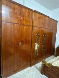 غرفة صاج سوري • نجارة عراقية • غرفة نوم خشب • كنتور ٦ بوب • غرفة نوم م...