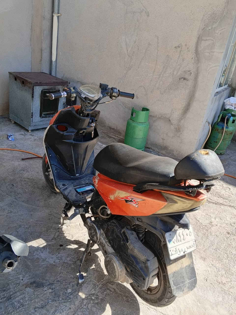 دراجه للبيع سكنس كوري محرك مبدل جديد اغراض موجود كامل سعر 200 للطيبين بمجال شرط نقره س*********** الرقم بو واتساب
