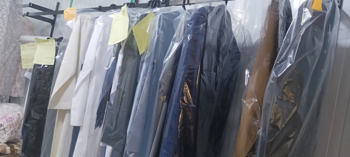 غسل وكوي كافة أنواع الملابس الرجالية والنسائية وبدلات الأعراس والبدلات العسكرية والبطانيات واللحف و فساتين المناسبات بأنسب الأسعار 
مستعدين لتجهيز كافة محلات الباله 
العنوان بهرز قرب جامع عائشة 
مقابل كوفي ابو حالوب 
***********
يوجد لدينا خدمة استلام وتوصيل.
#بهرز. #تحرير. #جاهزة #برغة. #بعقوبة #شفته #ام العضام
