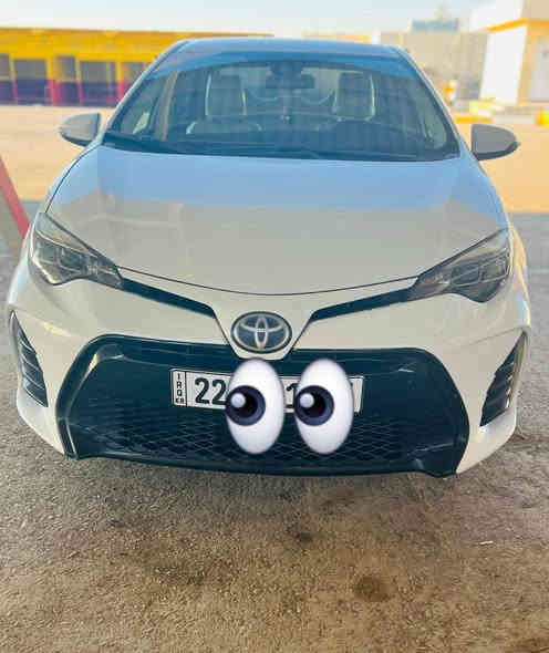 #كورلا ابيض ثلجي رقم اربيل 2017
مواصفات se 
ماشية ١٢٠ الف ميل
كير محرك شرط مامفتوح 
بدون ايرباك 
تخم تاير جديد 
سنوية ٢٠٢٨ 
ضررها
جاملغ السايق مصبوغ شركة 
وجاملغ السكن مبدل شركة 
وبيها البونيد مفتوح معدل بارد وباب السايق بي شخط من الشركه مع الجاملغ الخلفي شخط من الضرر ومصلح
السعر١٤٣$
 ((   ***********  ))
