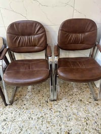 كراسي جلد 4 جدد قفلهن 50  07782349665