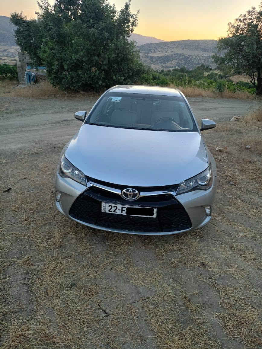 toyota camry 2016 SE 
‎   (سعری:120 وەرەقە)
‎تۆیۆتا کامری 
‎مۆدیل 2016 
‎مواسەفات : SE 
‎گێرو مەکینه بەشەرتە 
‎چوار پارچەی سبوخە 
‎ڕەقەم سەنەوی نوێیە 
‎101 هەزار مایل ڕۆیشتیە 
‎شوێن ناحیەی بالیسان 
‎ڕەقەم تەلەفۆن:*********** 
‎وەتسئاپ أربيل, العراق
