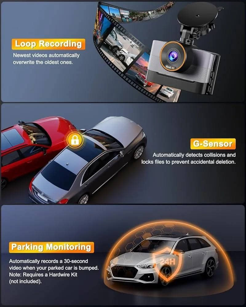 داش كام كاميرا أمامية وخلفية للسيارة بدقة 4K+1080P، مزودة بتقنية واي فاي وبطاقة ذاكرة 64 جيجابايت، وشاشة IPS مقاس 3 بوصات، ووضع ركن السيارة على مدار 24 ساعة، ورؤية ليلية فائقة، وزاوية رؤية واسعة 170 درجة، ومستشعر G، وتسجيل متواصل، وتقنية WDR، وإمكانية التحكم عبر تطبيق الهاتف.45، الف
توصيل جميع انحاء العراق


**إذا كنت صاحب هذا الإعلان وتريد حذفه لأي سبب، رجاءا أرسل رسالة إلى الدعم الفني**