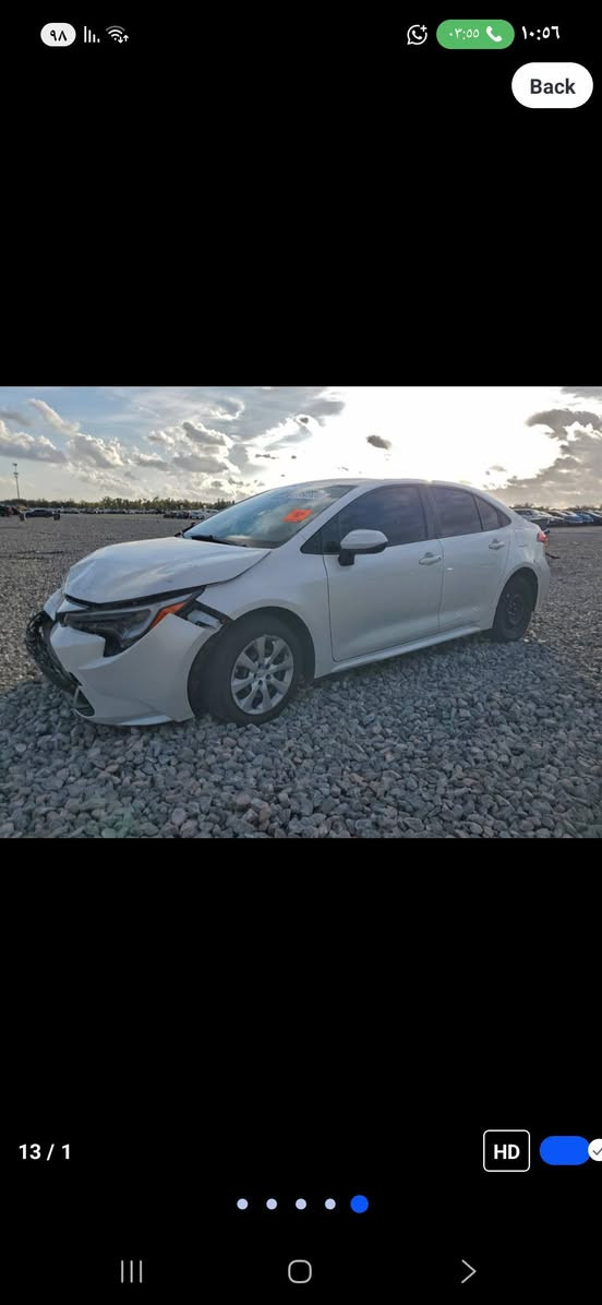 📣اعلان مزاد 📣
تويوتا كورولا مواصفات  LE  2024  
الضرر :  حادث كما موضح بالصور    
عداد المسافه : mill 47285
 المحرك : 4 هايبرد تعمل وتسير
 5 موعد المزاد :2026/1/6 الساعة  
مدة الوصول 60 يوم الى 75 يوم المنافذ الحدودية

⚠️⚠️

الاستفسار ***********
  
العنوان بغداد / المنصور
