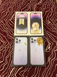 كارتونة ايفون 14بروماكس عدد 2 وايفون 13 بروماكس عدد 2 اصليات اجهزتهن ع...