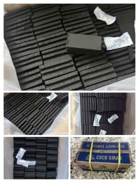 فحم كوكو سراج الاندنوسي  المستطيل المشطب الطويل الاصبع السداسي المحزز ...