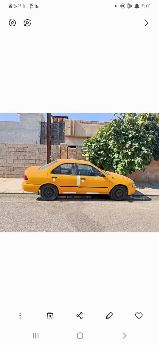 نيسان صني موديل ه٩ كير محرك شرط اوتماتيك تبريد مواصلات امصفرا رقم كركوك سنويته بي فقدان مال مرور وسنويه استنساخ هم موجوده رقم موبایل *********** سعر 23 ماجاوب خاس خابروعلا رقم انی مکلف بل نشر.
