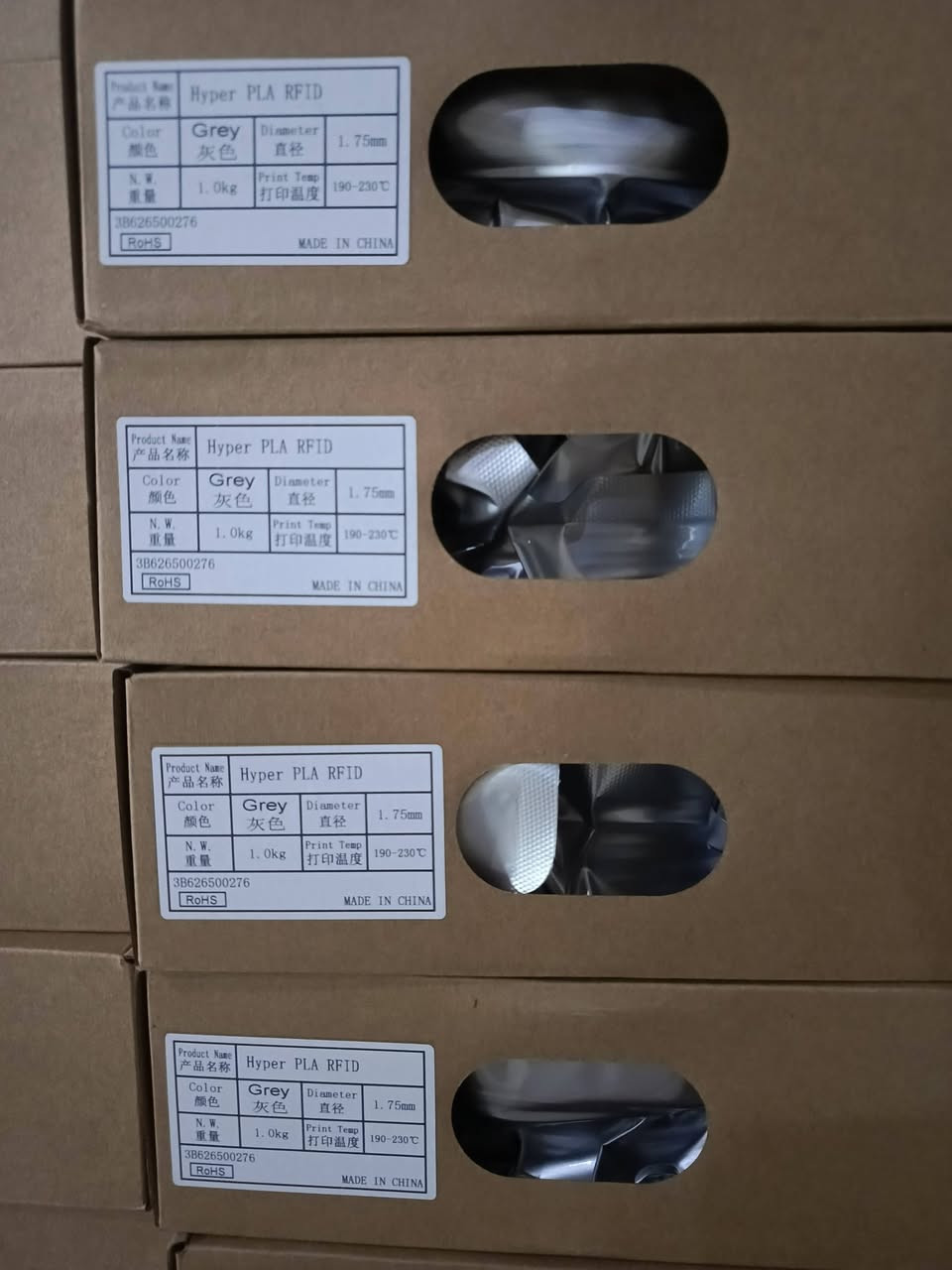 السلام عليكم 
توفر فلمنت   creality hyper pla RFID.  كميات محدودة 
ابيض /white 
اسود /black 
رمادي/ Gray
لون البشرة /skin 
اصفر / yellow 
والوان اخرى 
السعر 25,000
يتوفر توصيل لكافة محافظات العراق


**إذا كنت صاحب هذا الإعلان وتريد حذفه لأي سبب، رجاءا أرسل رسالة إلى الدعم الفني**